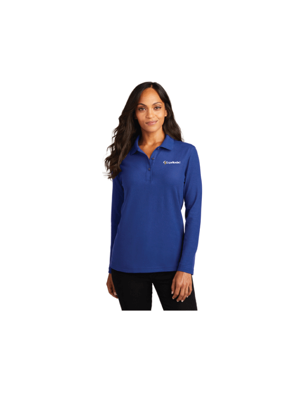 L500LS Port Authority® Ladies Silk Touch™ Long Sleeve Polo