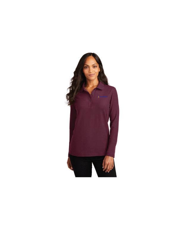 L500LS Port Authority® Ladies Silk Touch™ Long Sleeve Polo