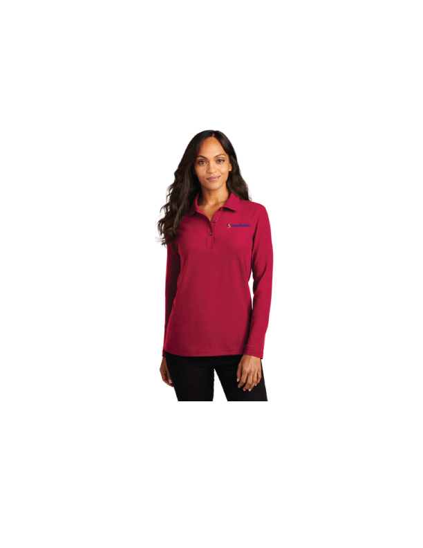 L500LS Port Authority® Ladies Silk Touch™ Long Sleeve Polo