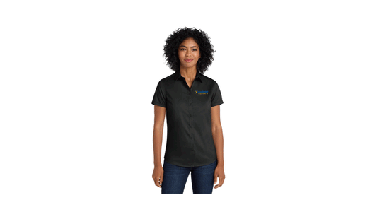 Port Authority® Women's Short Sleeve SuperPro™ Twill Shirt